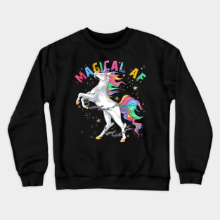 Unicorn Magical AF Crewneck Sweatshirt